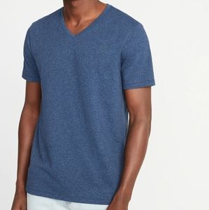 Navy blue v-neck men's tee